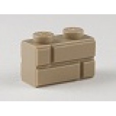 Part 98283 Dark Tan Brick, Modified 1 x 2 with Masonry Profile (Brick Profile) 